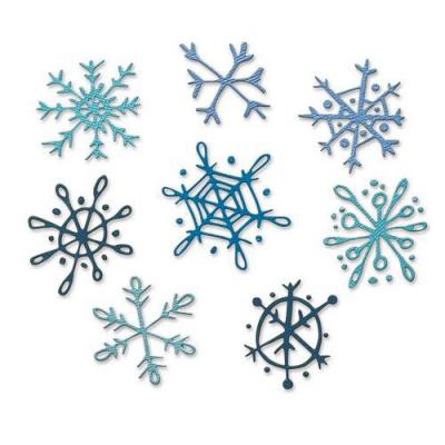Sizzix Thinlits Die Set - Scribbly Snowflakes